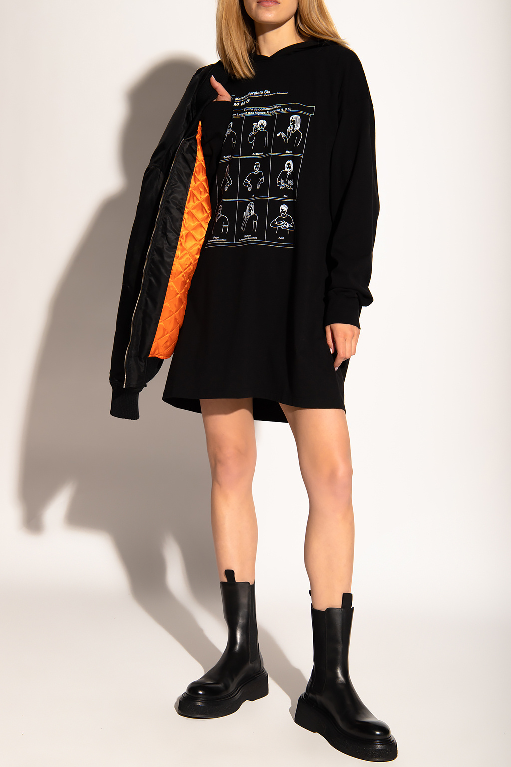 MM6 Maison Margiela Oversize hoodie dress